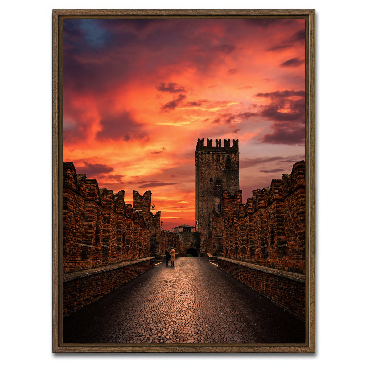 AUTO-MOCKUP WHITE | Castelvecchio | 1 Piece | Walnut Framed Canvas | group=3x4