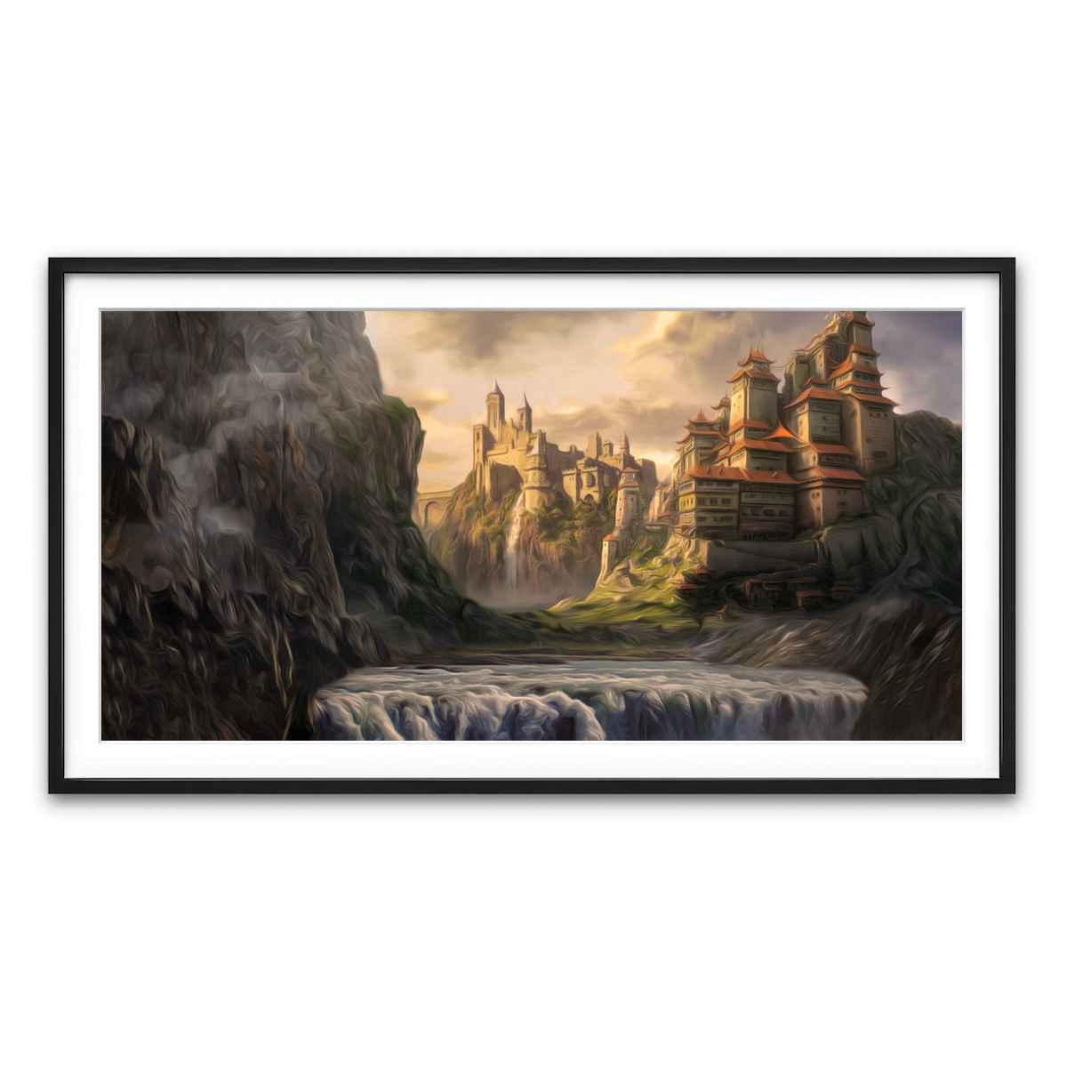 Framed Print 2x1 Black