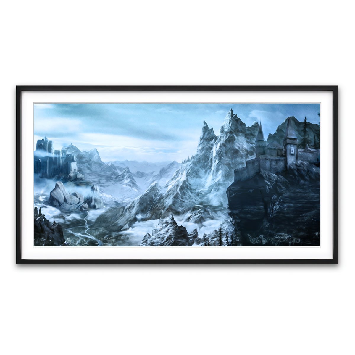 Framed Print 2x1 Black