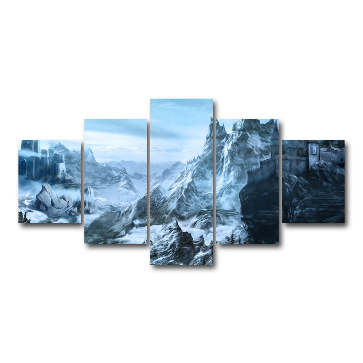 AUTO-MOCKUP WHITE | Castle Ridge | 5 Piece | Gallery Wrap Canvas | group=5_short