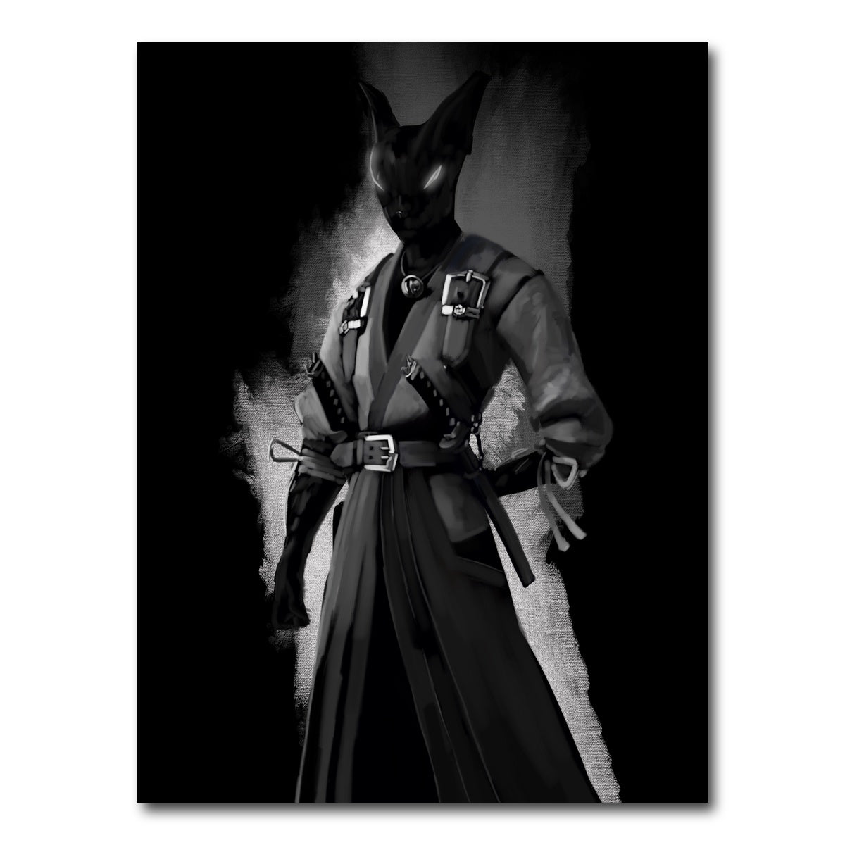 AUTO-MOCKUP WHITE | Cat Character | 1 Piece | Gallery Wrap Canvas | group=3x4