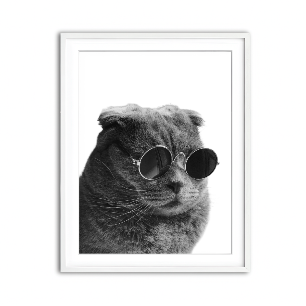 Framed Print 3x4 White
