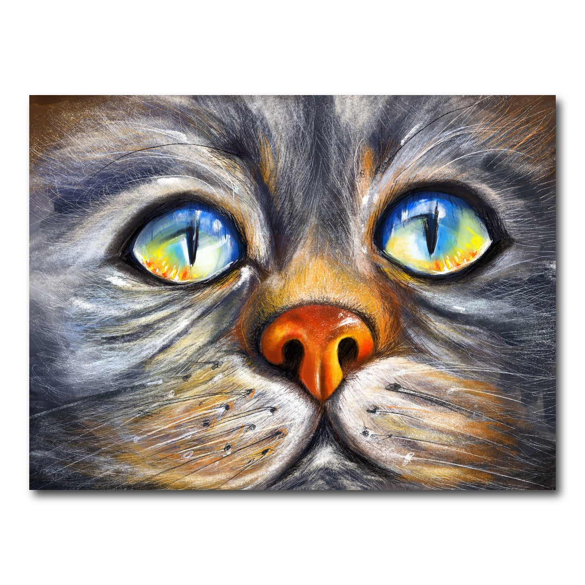 AUTO-MOCKUP WHITE | Cat Eyes | 1 Piece | Gallery Wrap Canvas | group=4x3