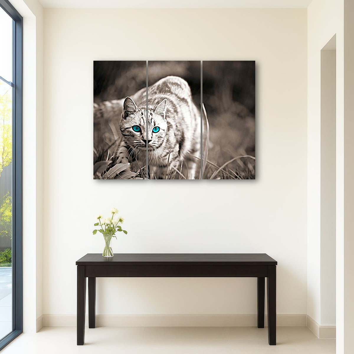 AUTO-MOCKUP ROOM | Cat On The Prowl Wall Art
