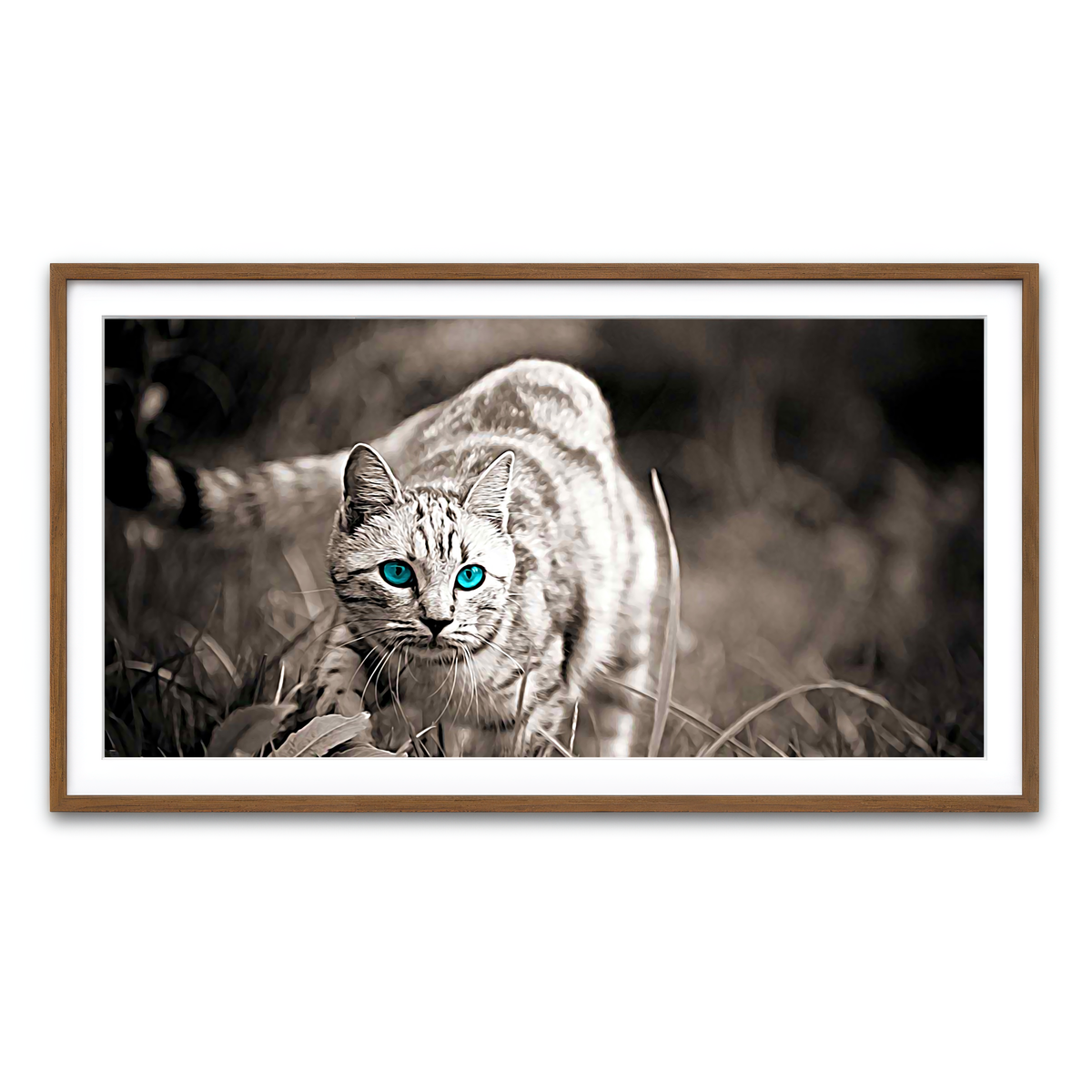 Framed Print 2x1 Walnut