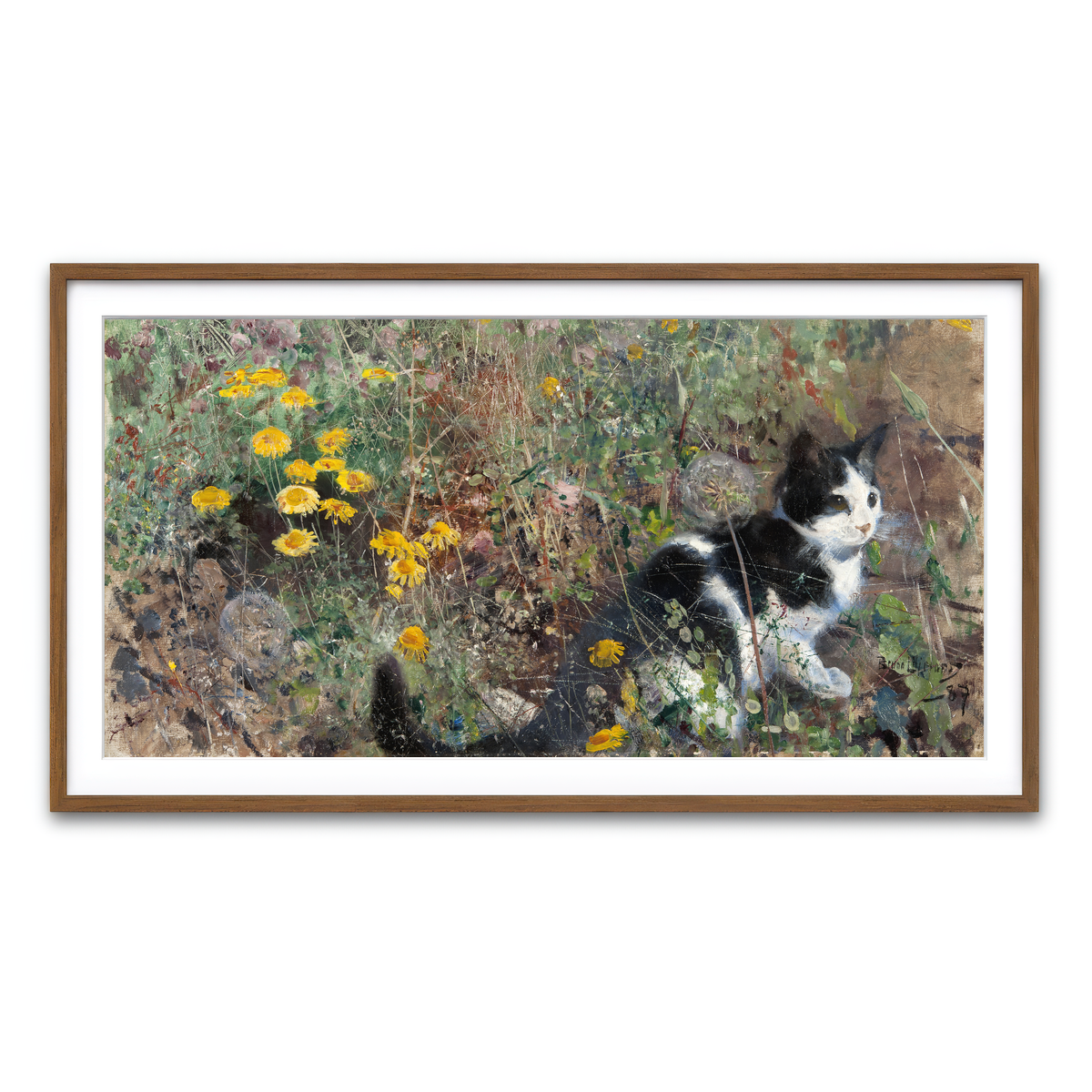 Framed Print 2x1 Walnut