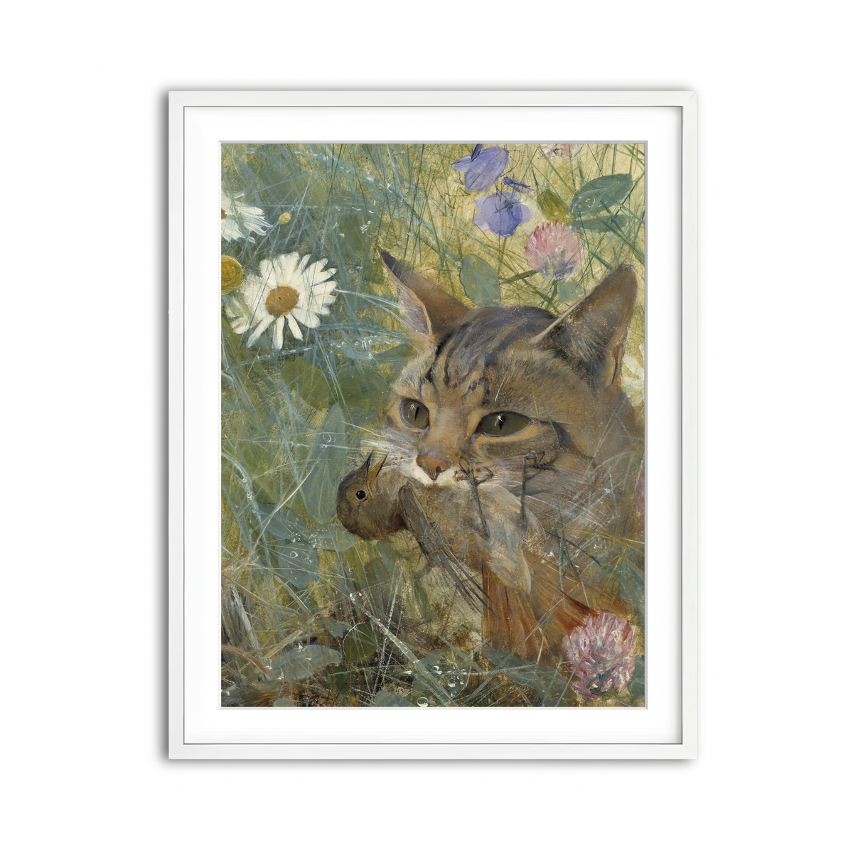 Framed Print 3x4 White