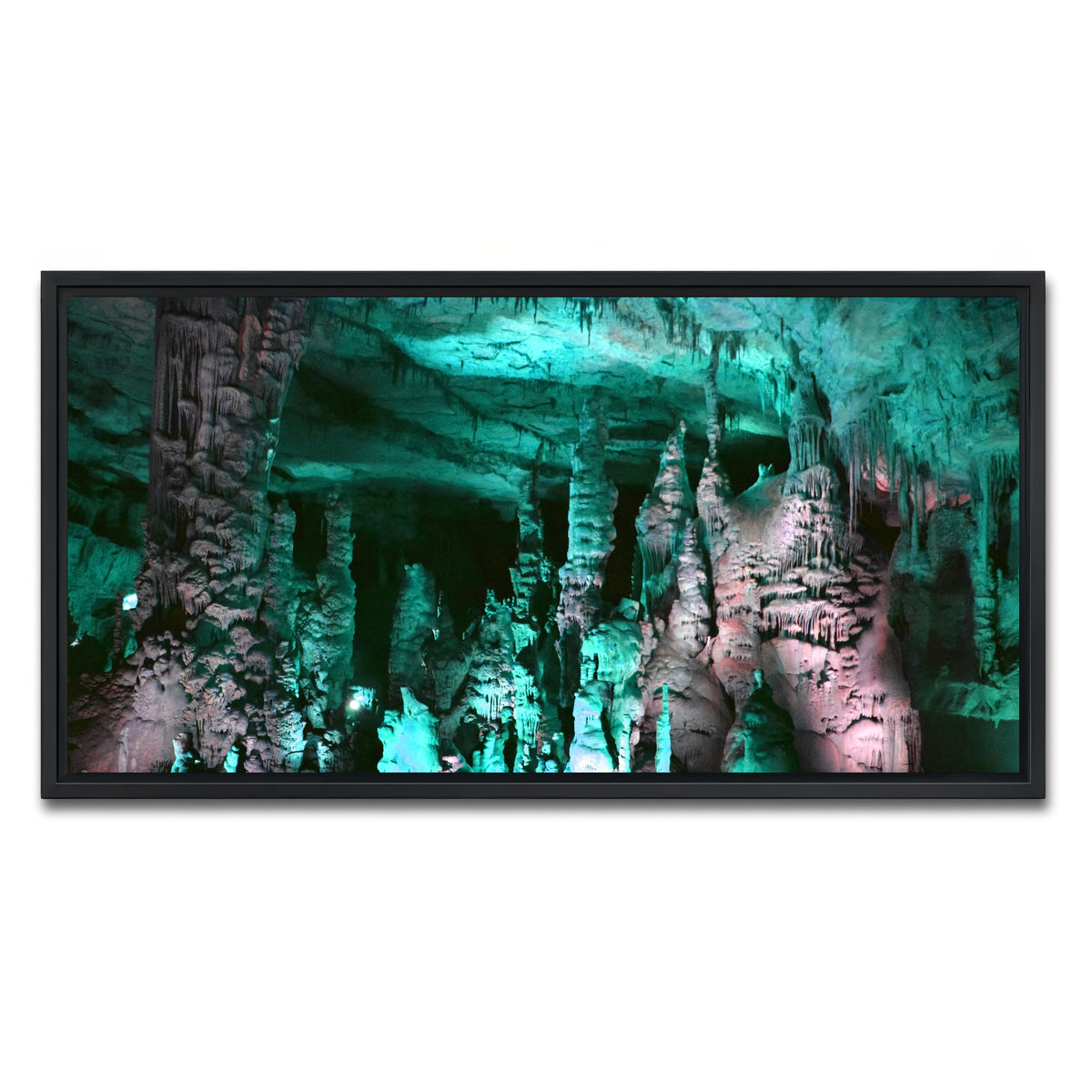 AUTO-MOCKUP WHITE | Cathedral Caverns | 1 Piece | Black Framed Canvas | group=2x1