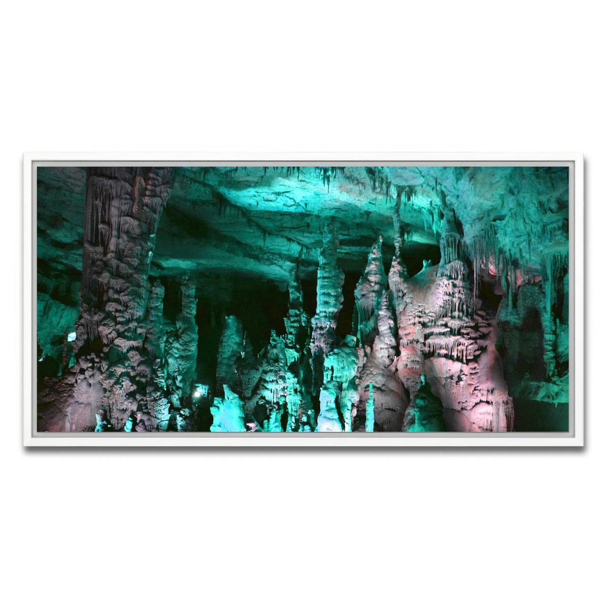 AUTO-MOCKUP WHITE | Cathedral Caverns | 1 Piece | White Framed Canvas | group=2x1