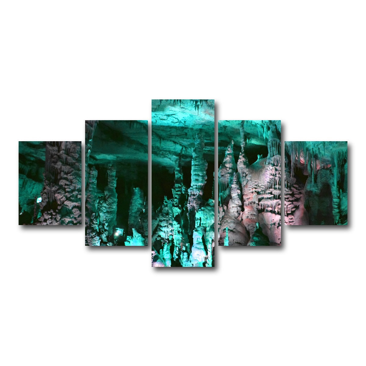 AUTO-MOCKUP WHITE | Cathedral Caverns | 5 Piece | Gallery Wrap Canvas | group=5_short