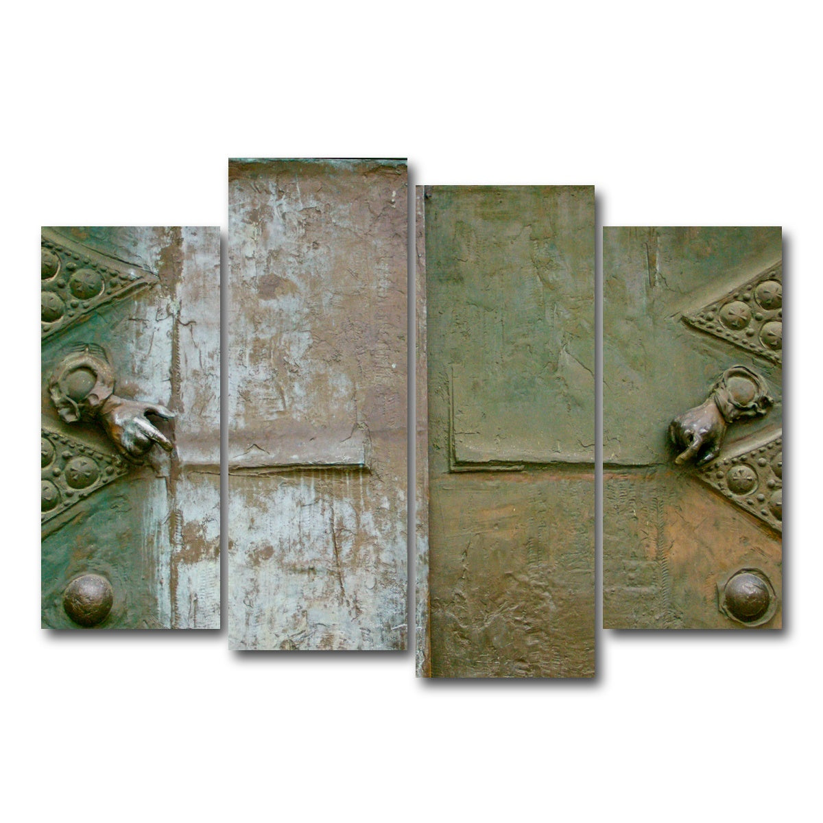 AUTO-MOCKUP WHITE | Cathedral Door Passau Germany | 4 Piece | Gallery Wrap Canvas | group=4_normal