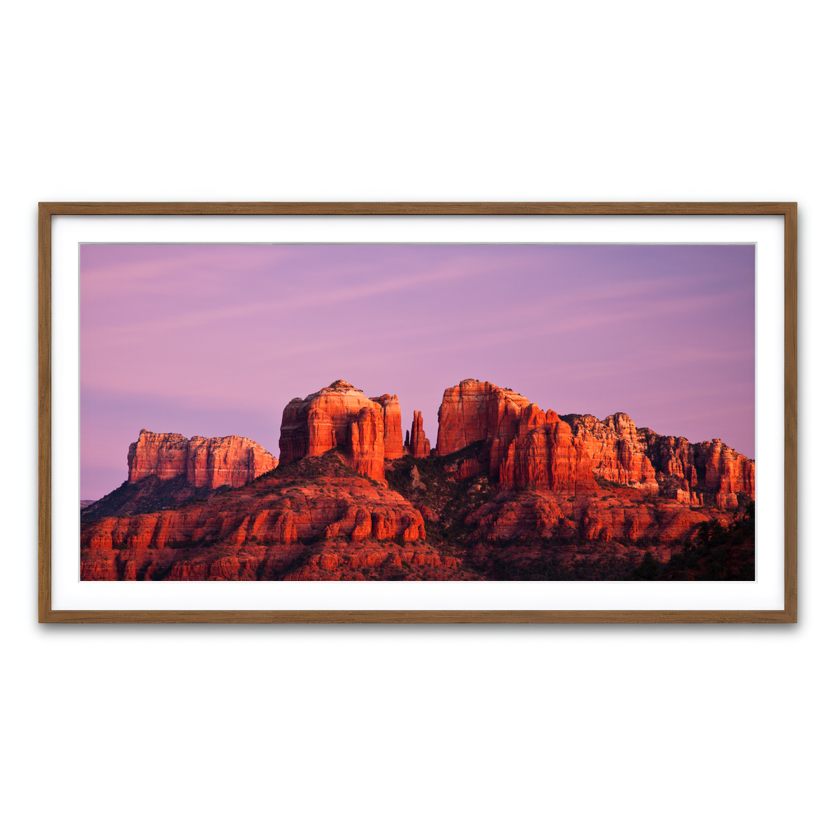 Framed Print 2x1 Walnut