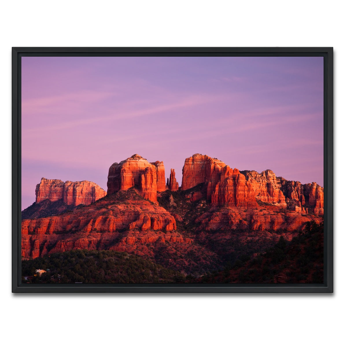 AUTO-MOCKUP WHITE | Cathedral Rock | 1 Piece | Black Framed Canvas | group=4x3