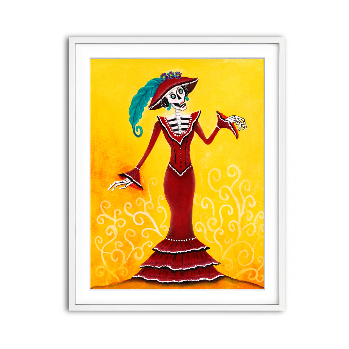 Framed Print 3x4 White