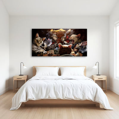 AUTO-MOCKUP ROOM | Cats Playing Poker