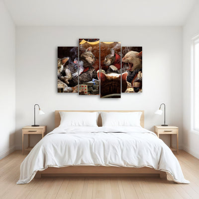 AUTO-MOCKUP ROOM | Cats Playing Poker