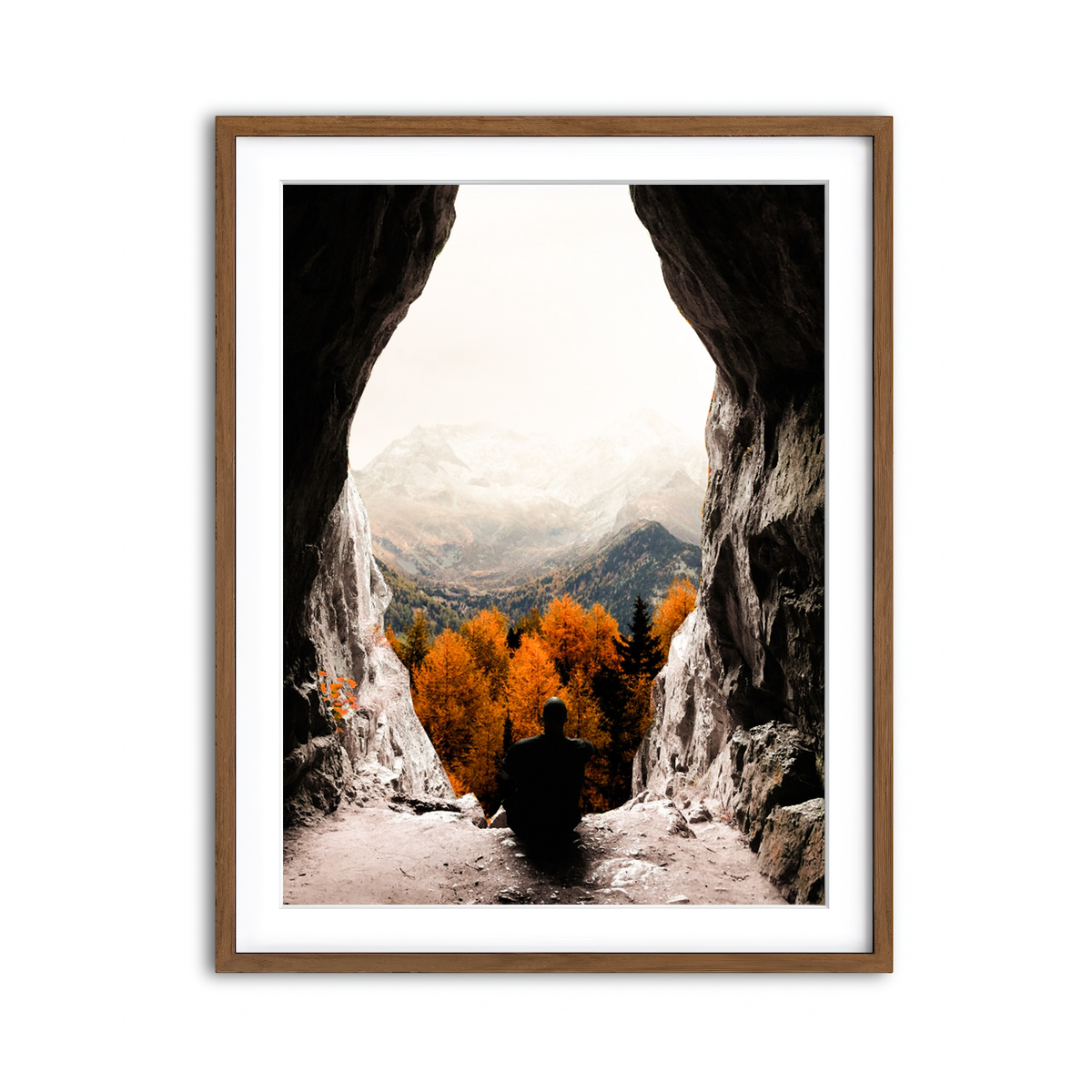 Framed Print 3x4 Walnut