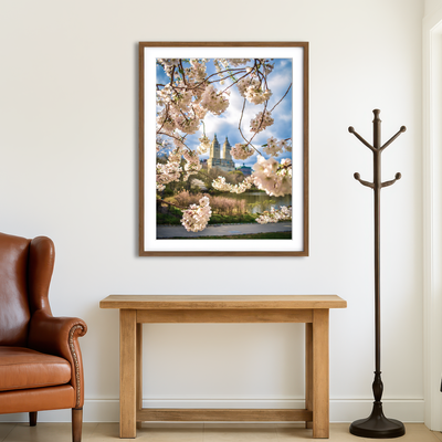 AUTO-MOCKUP ROOM | Central Park Cherry Blossoms Wall Art