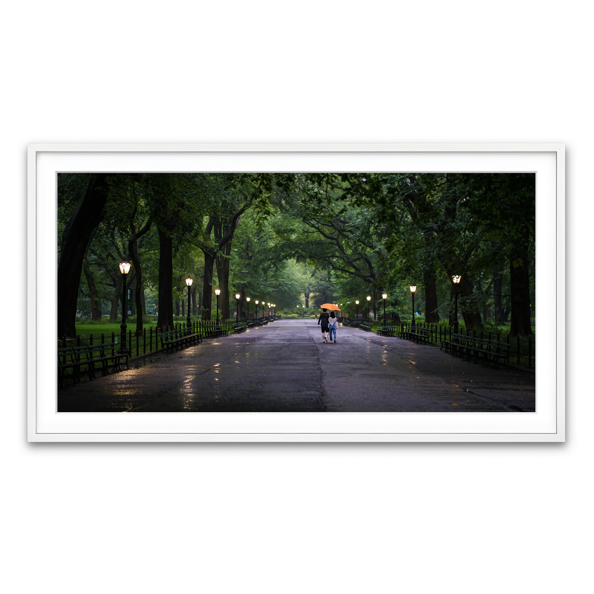 Framed Print 2x1 White