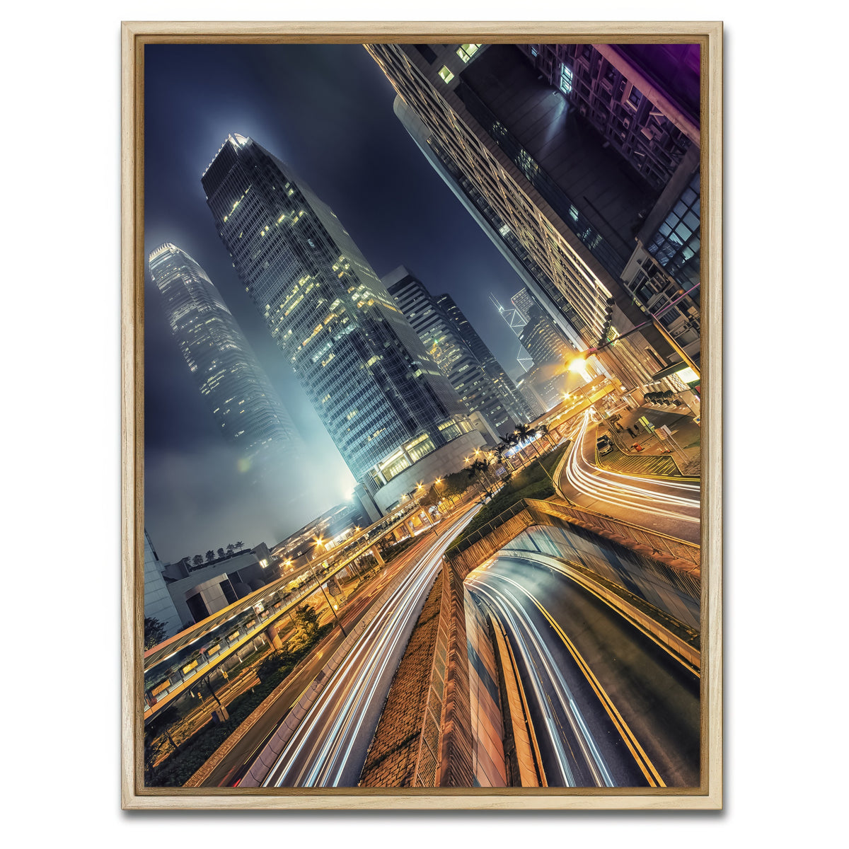 AUTO-MOCKUP WHITE | Central | 1 Piece | Natural Framed Canvas | group=3x4