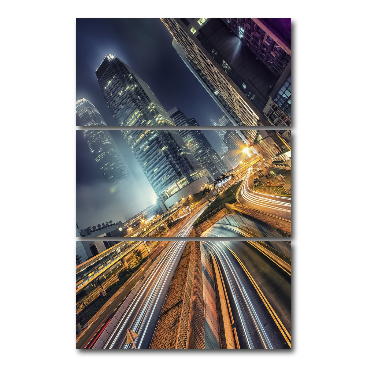 AUTO-MOCKUP WHITE | Central | 3 Piece | Gallery Wrap Canvas | group=12x24_stacked