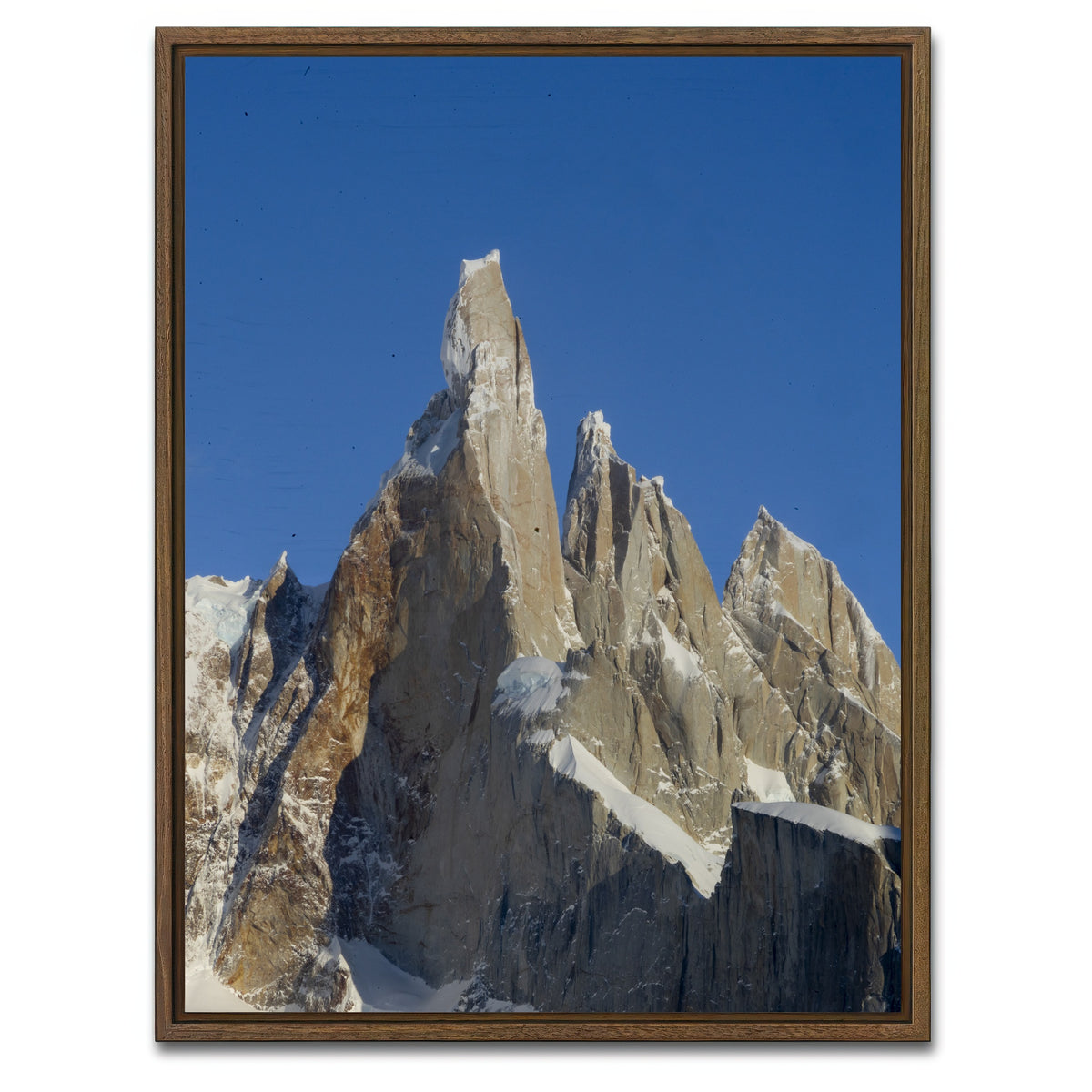 AUTO-MOCKUP WHITE | Cerro Torre - Patagonia | 1 Piece | Walnut Framed Canvas | group=3x4