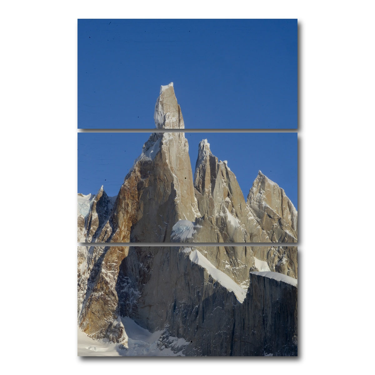 AUTO-MOCKUP WHITE | Cerro Torre - Patagonia | 3 Piece | Gallery Wrap Canvas | group=12x24_stacked