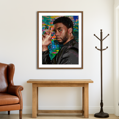 AUTO-MOCKUP ROOM | Chadwick Boseman 2 Wall Art