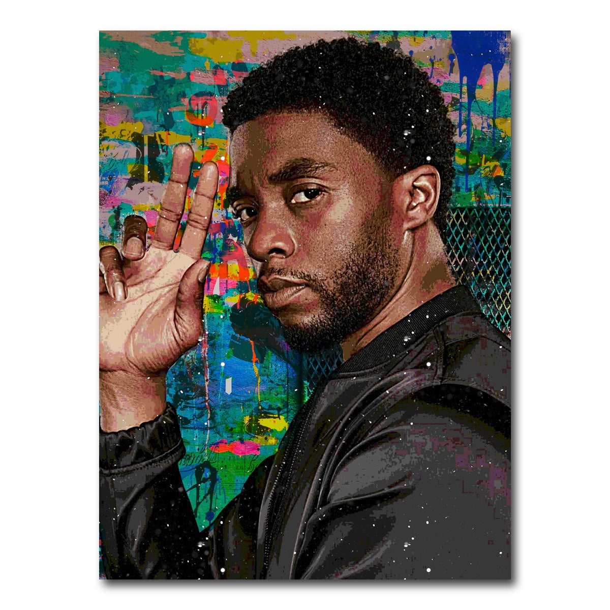 AUTO-MOCKUP WHITE | Chadwick Boseman 2 | 1 Piece | Gallery Wrap Canvas | group=3x4