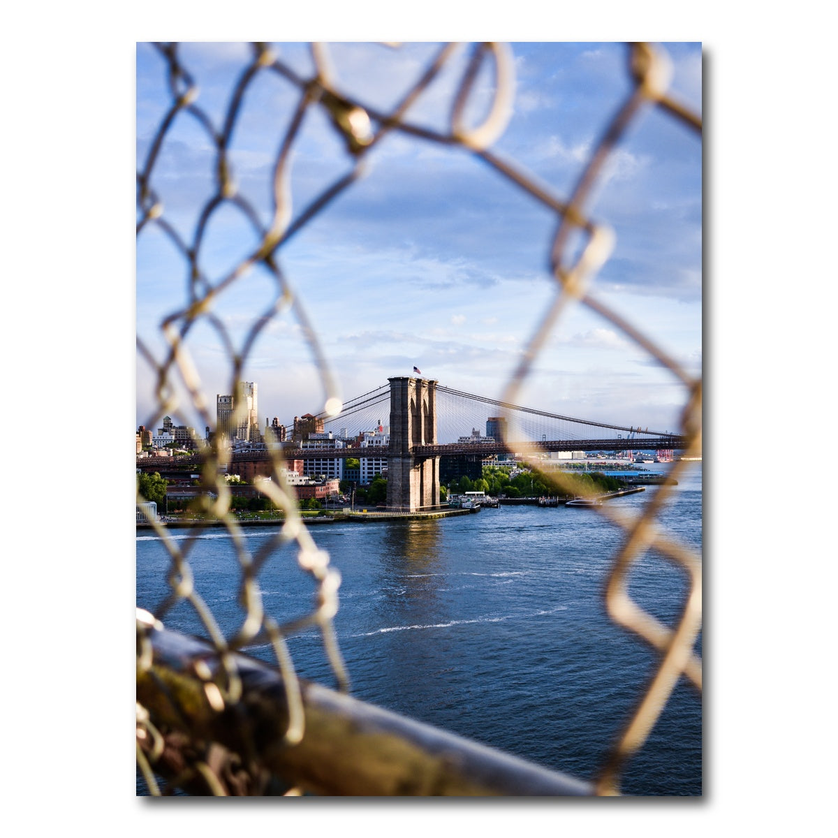 AUTO-MOCKUP WHITE | Chain Link BK Bridge | 1 Piece | Gallery Wrap Canvas | group=3x4