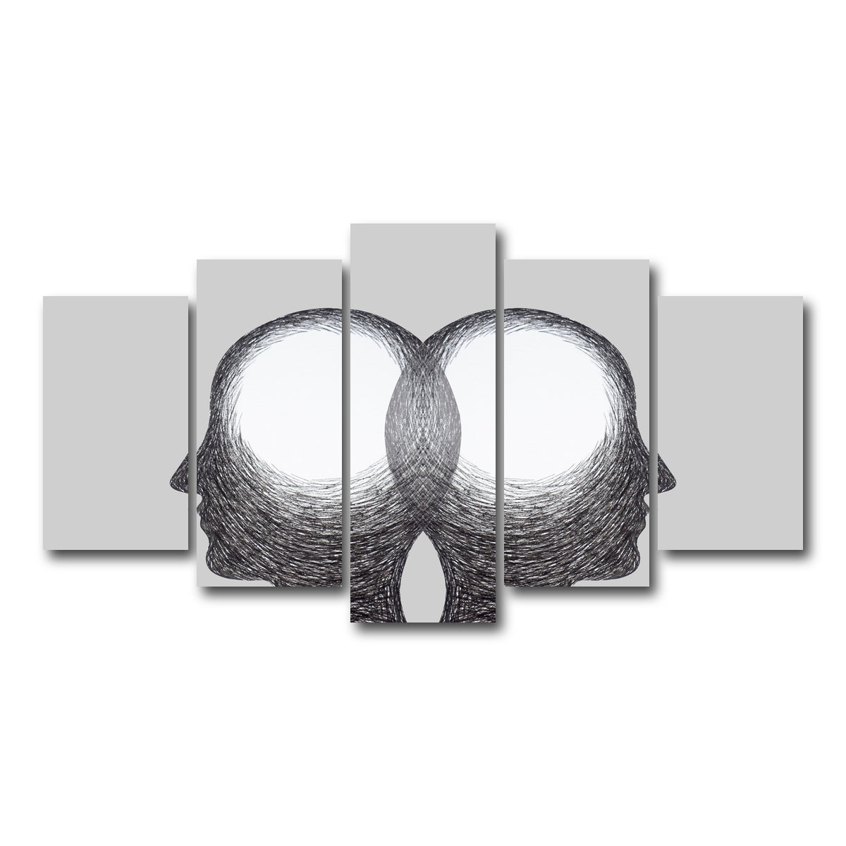 AUTO-MOCKUP WHITE | Chakra body mind | 5 Piece | Gallery Wrap Canvas | group=5_normal