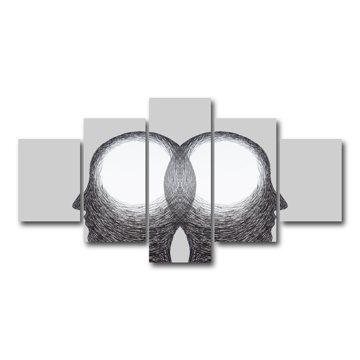 AUTO-MOCKUP WHITE | Chakra body mind | 5 Piece | Gallery Wrap Canvas | group=5_short