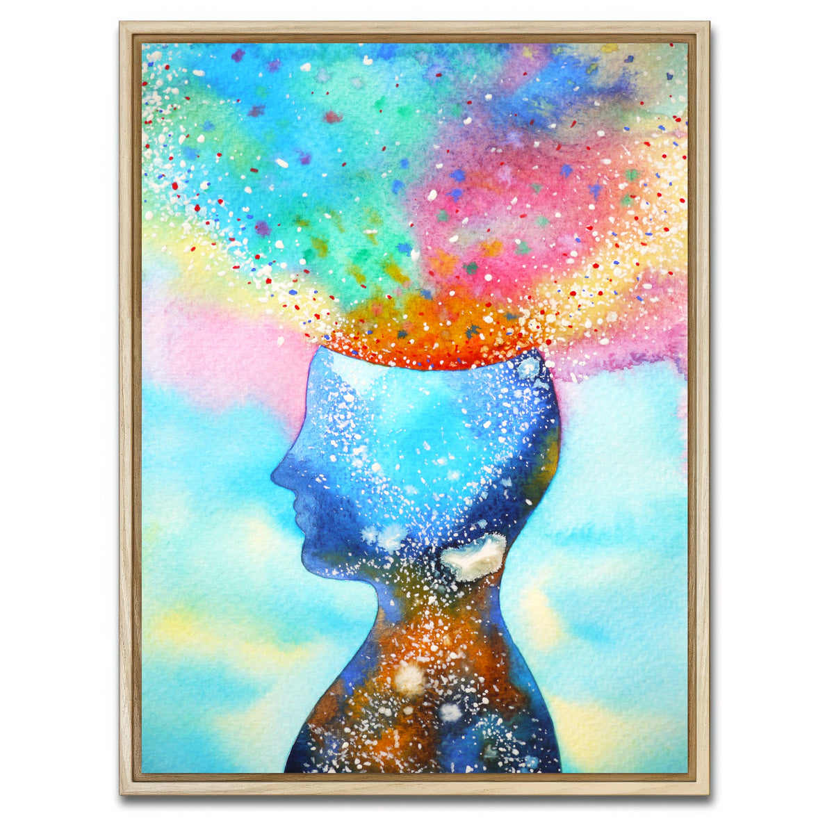 AUTO-MOCKUP WHITE | Chakra power | 1 Piece | Natural Framed Canvas | group=3x4