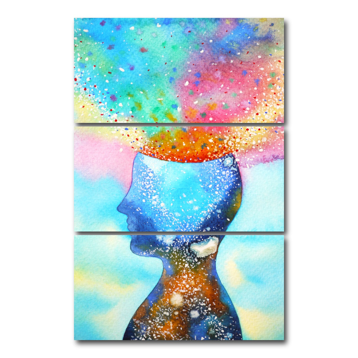 AUTO-MOCKUP WHITE | Chakra power | 3 Piece | Gallery Wrap Canvas | group=12x24_stacked