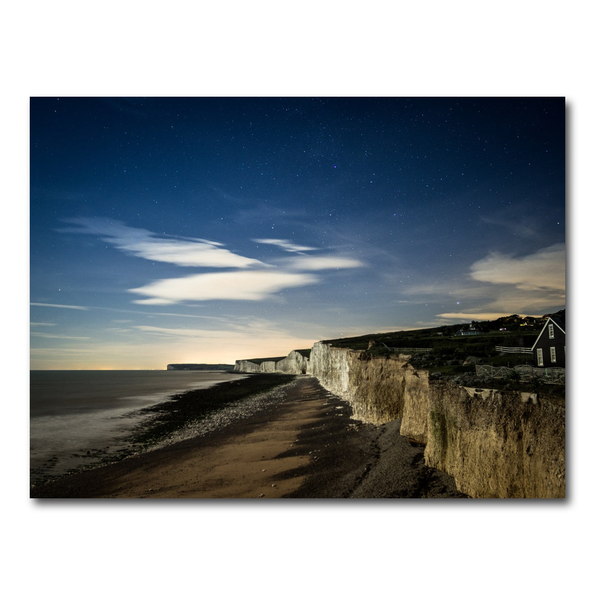 AUTO-MOCKUP WHITE | Chalk Cliffs at Birling Gap | 1 Piece | Gallery Wrap Canvas | group=4x3
