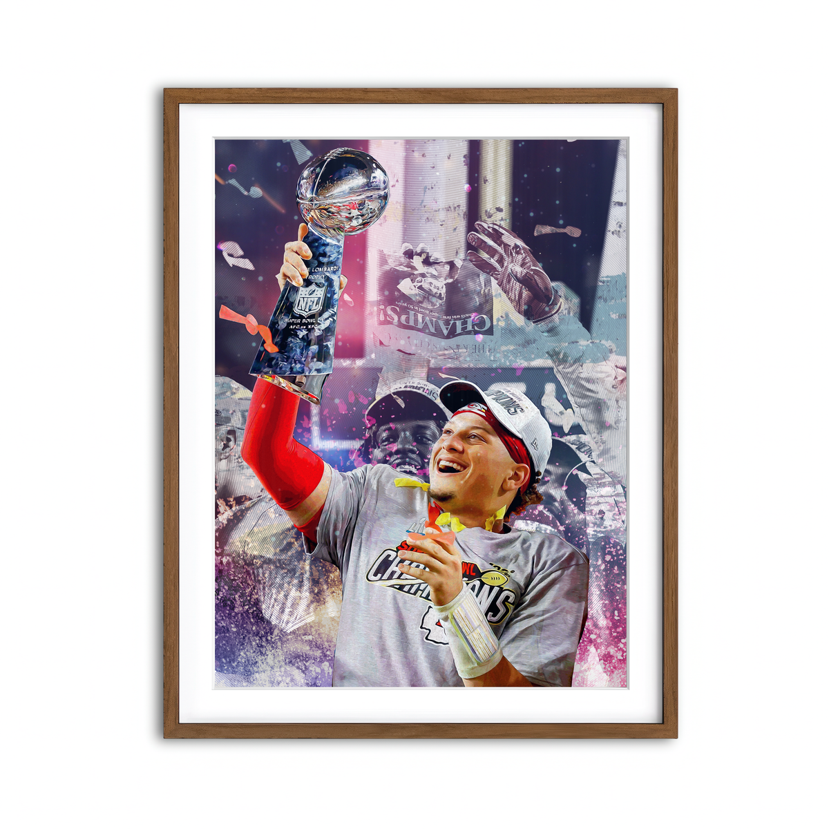 Framed Print 3x4 Walnut