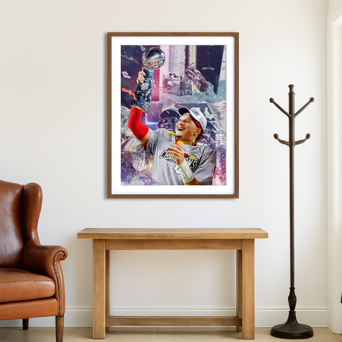 AUTO-MOCKUP ROOM | Champs - Mahomes Wall Art