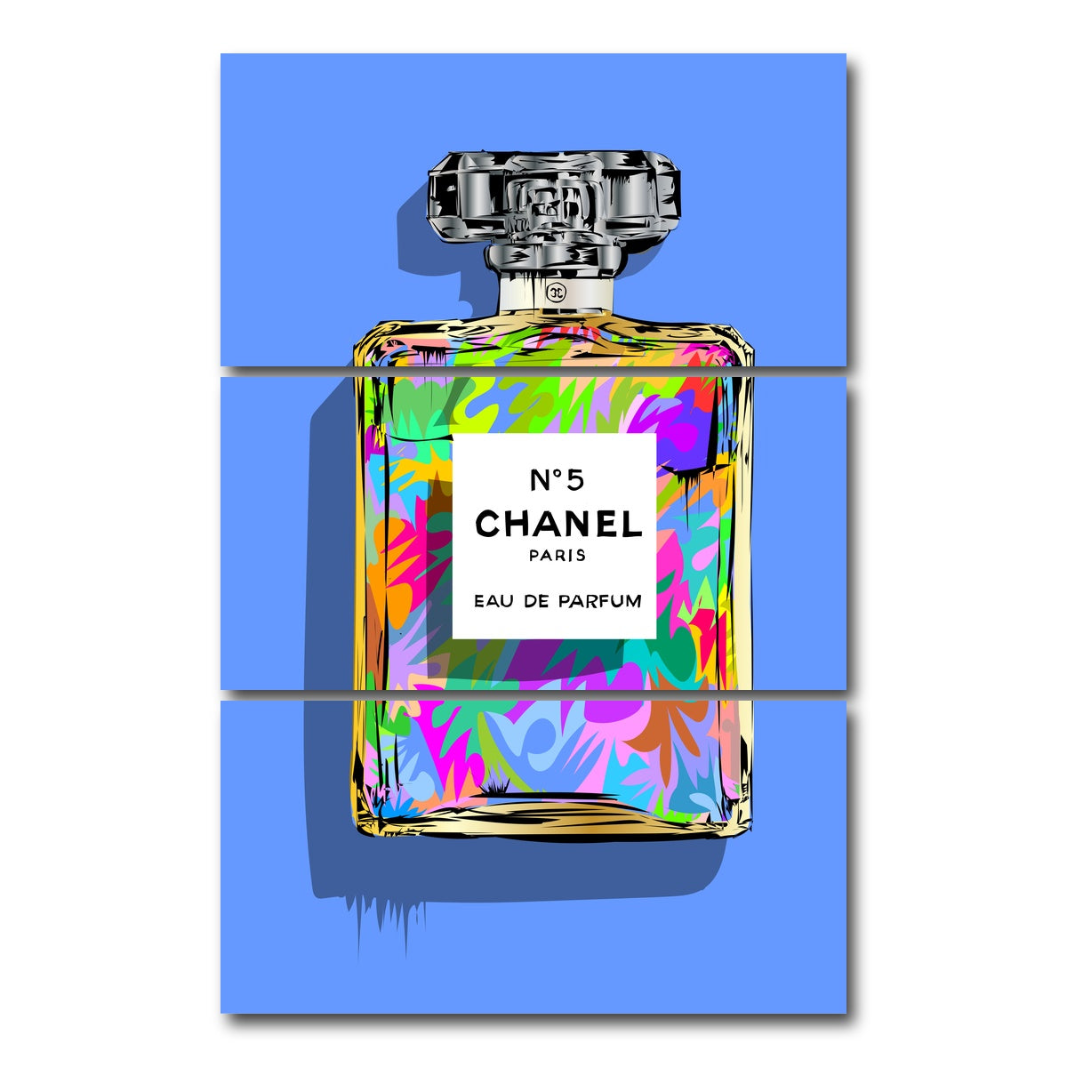 AUTO-MOCKUP WHITE | Chanel | 3 Piece | Gallery Wrap Canvas | group=12x24_stacked