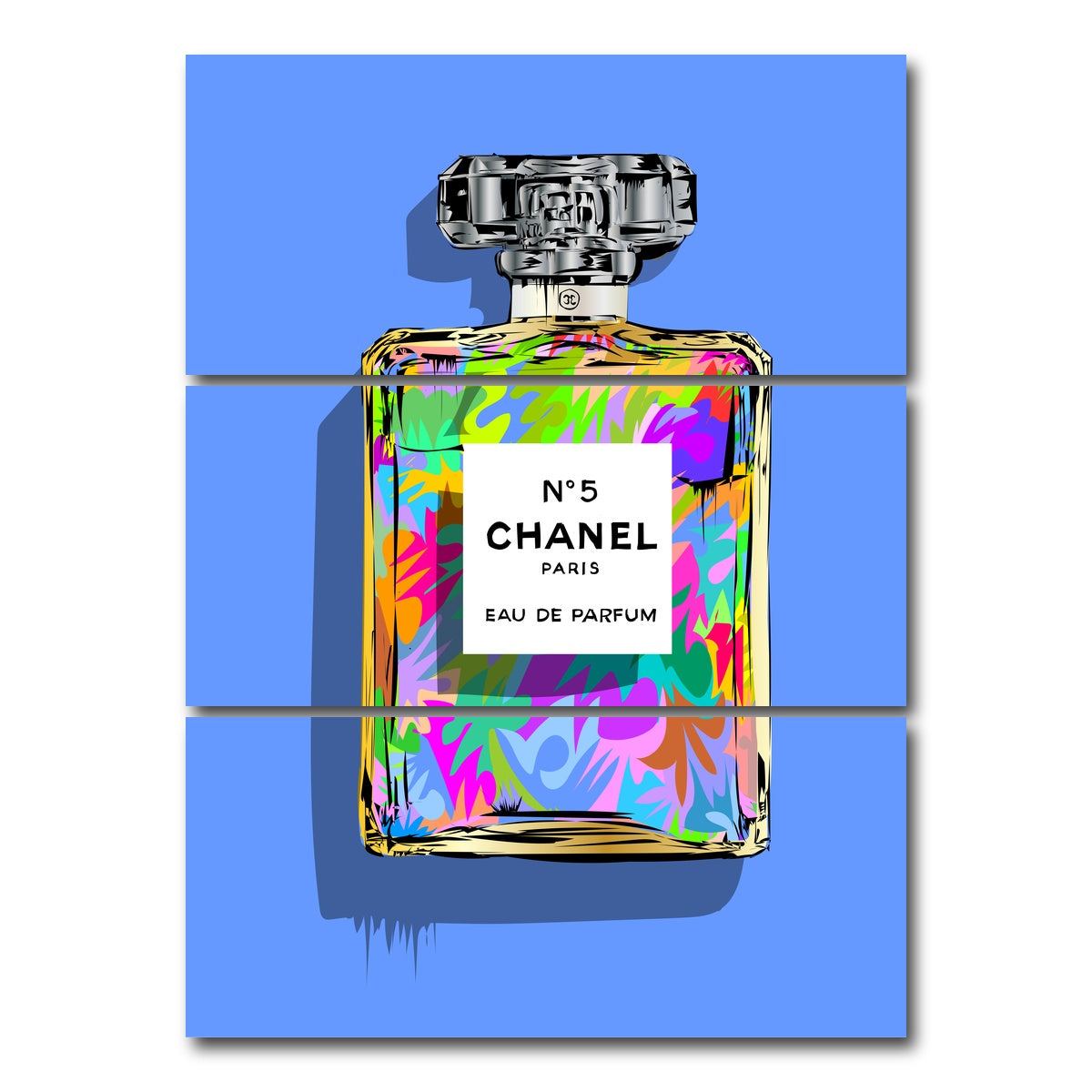AUTO-MOCKUP WHITE | Chanel | 3 Piece | Gallery Wrap Canvas | group=8x18_stacked