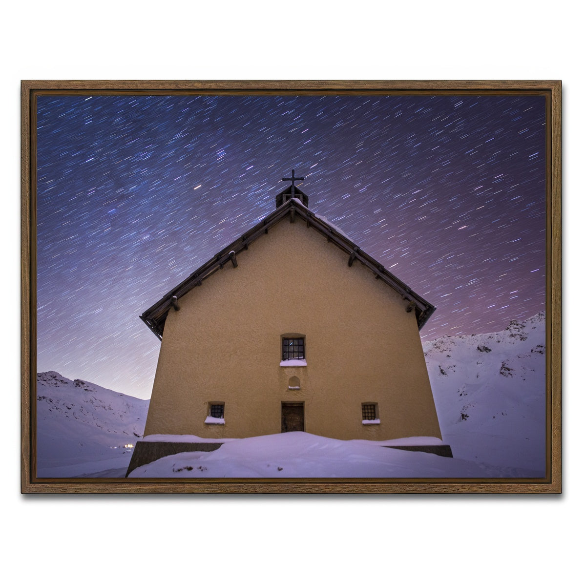 AUTO-MOCKUP WHITE | Chapel of Clausis | 1 Piece | Walnut Framed Canvas | group=4x3
