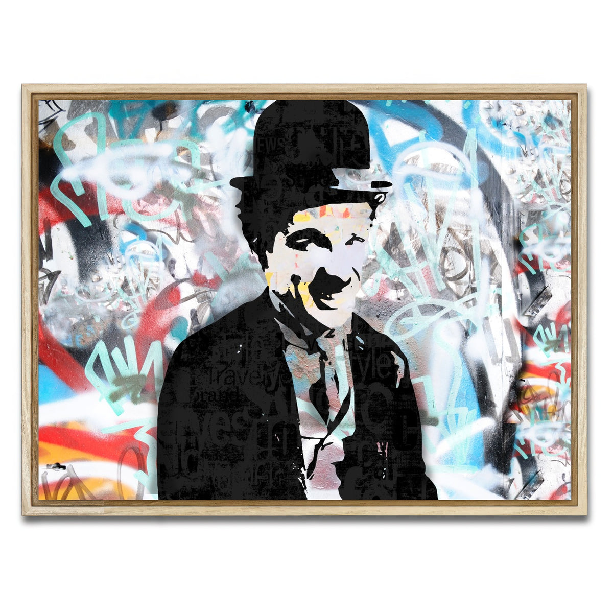 AUTO-MOCKUP WHITE | Chaplin 4 | 1 Piece | Natural Framed Canvas | group=4x3