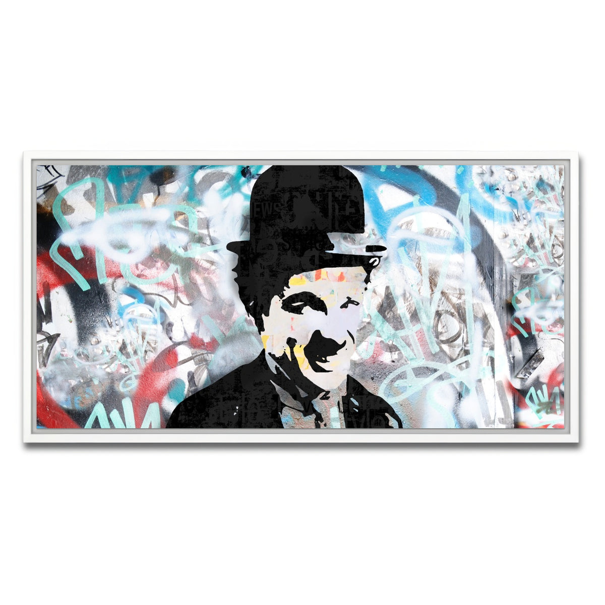 AUTO-MOCKUP WHITE | Chaplin 4 | 1 Piece | White Framed Canvas | group=2x1