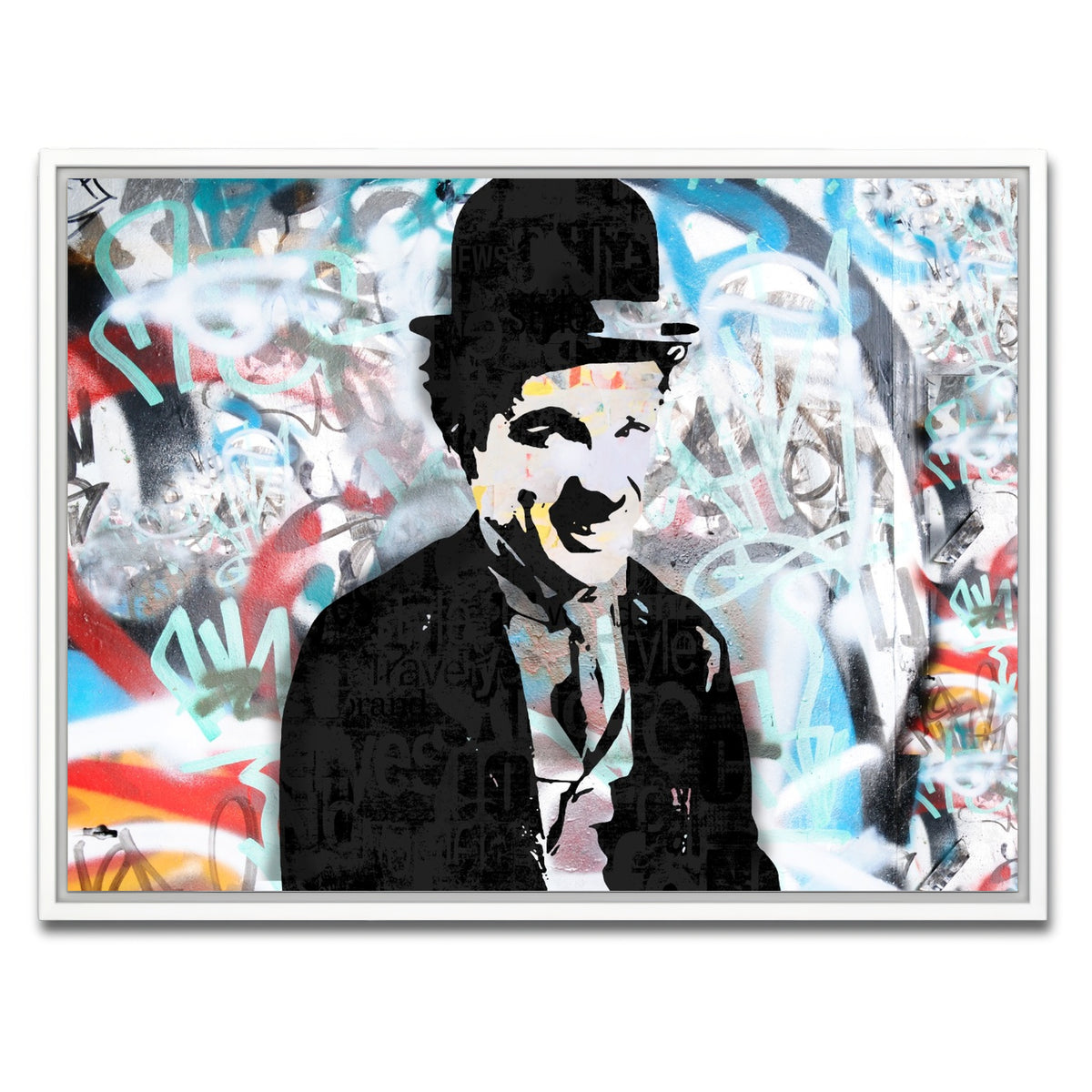 AUTO-MOCKUP WHITE | Chaplin 4 | 1 Piece | White Framed Canvas | group=4x3