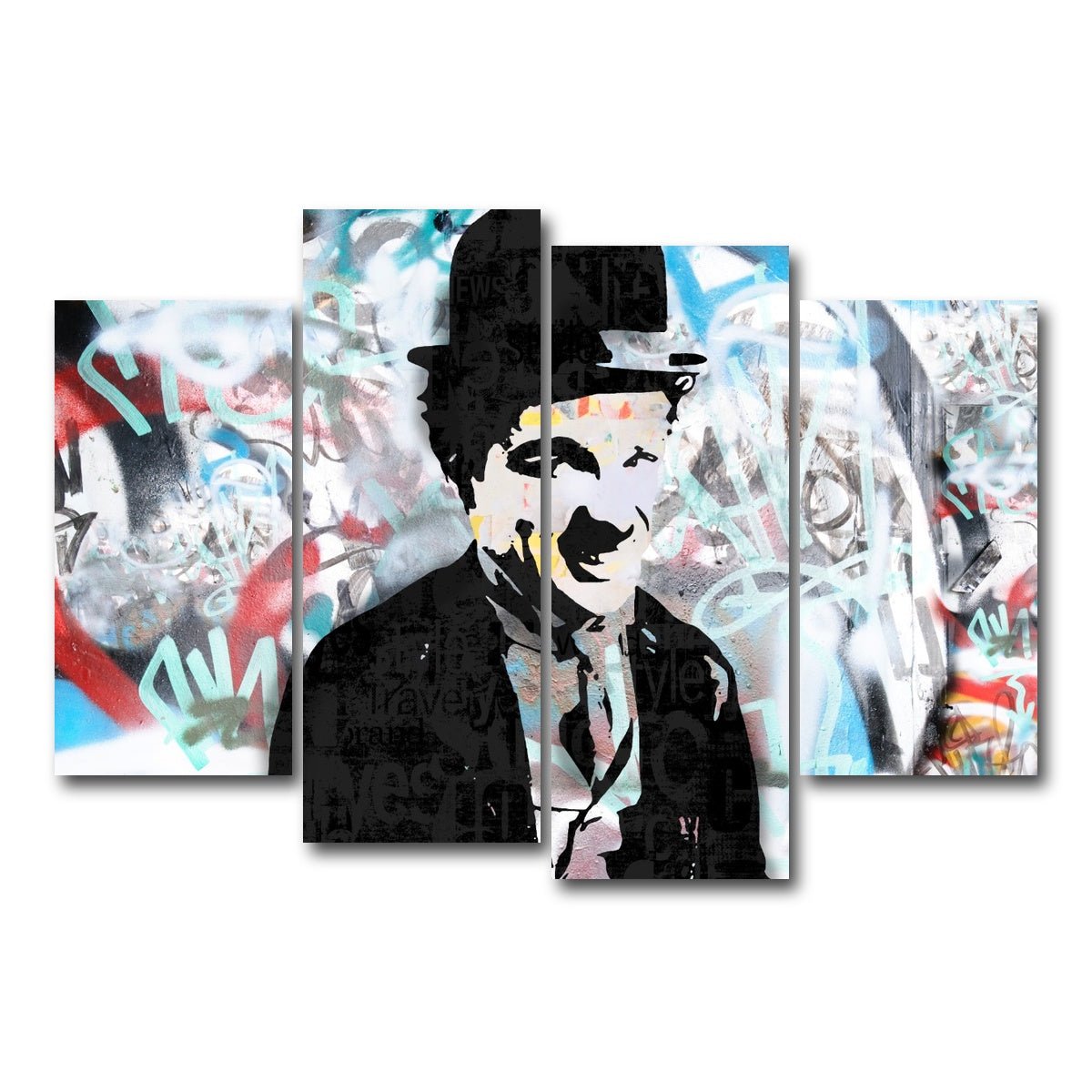 AUTO-MOCKUP WHITE | Chaplin 4 | 4 Piece | Gallery Wrap Canvas | group=4_short