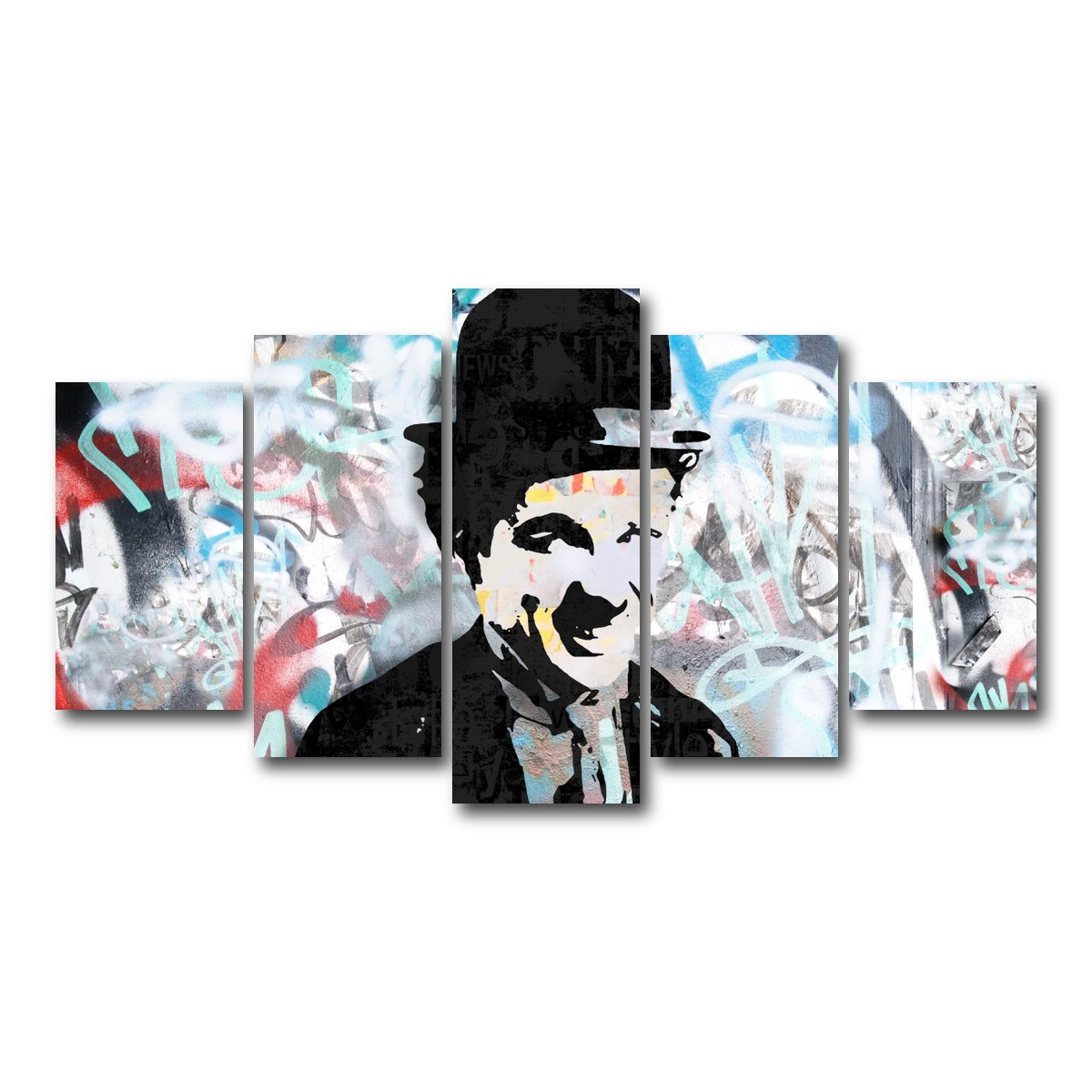 AUTO-MOCKUP WHITE | Chaplin 4 | 5 Piece | Gallery Wrap Canvas | group=5_normal