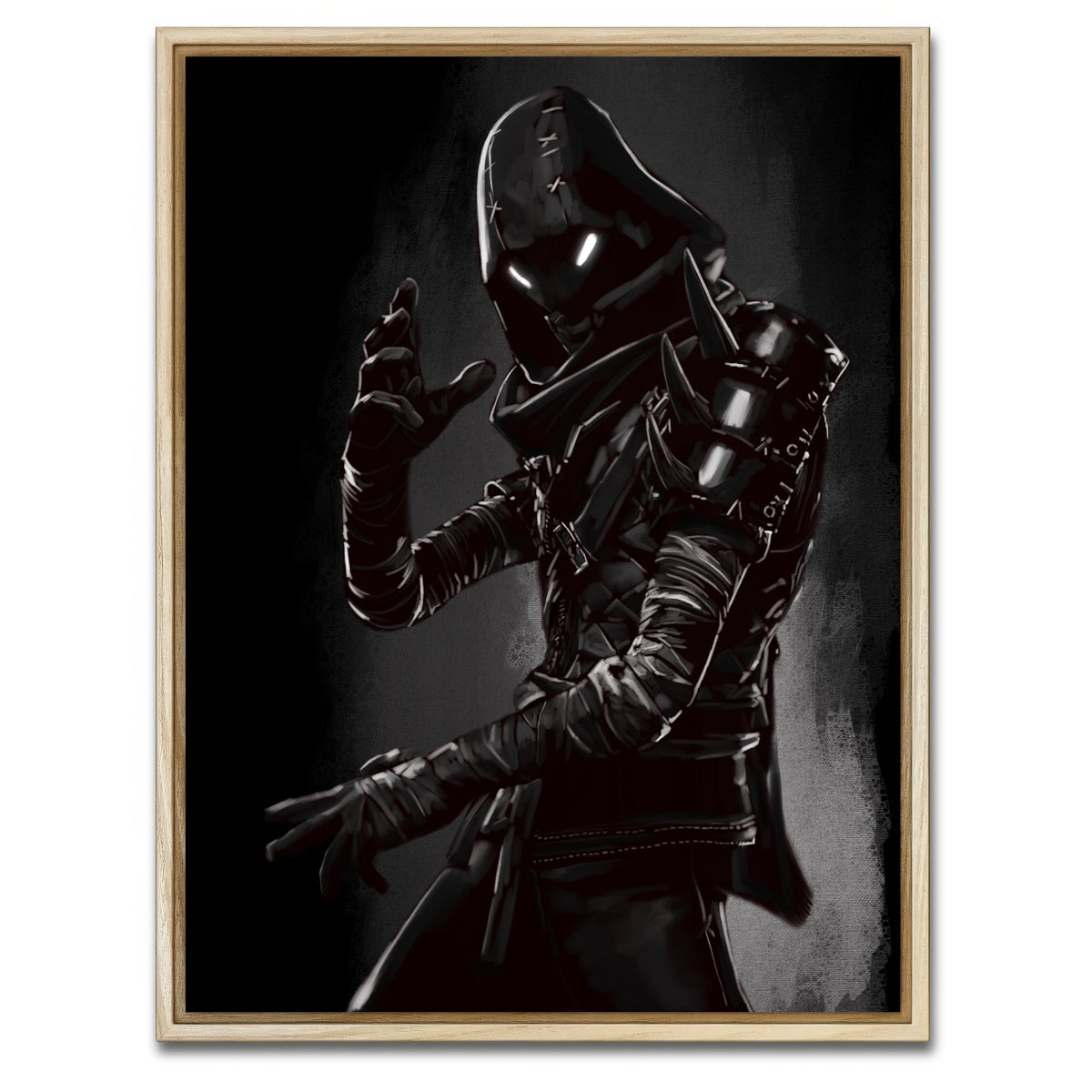 AUTO-MOCKUP WHITE | Character #4 | 1 Piece | Natural Framed Canvas | group=3x4