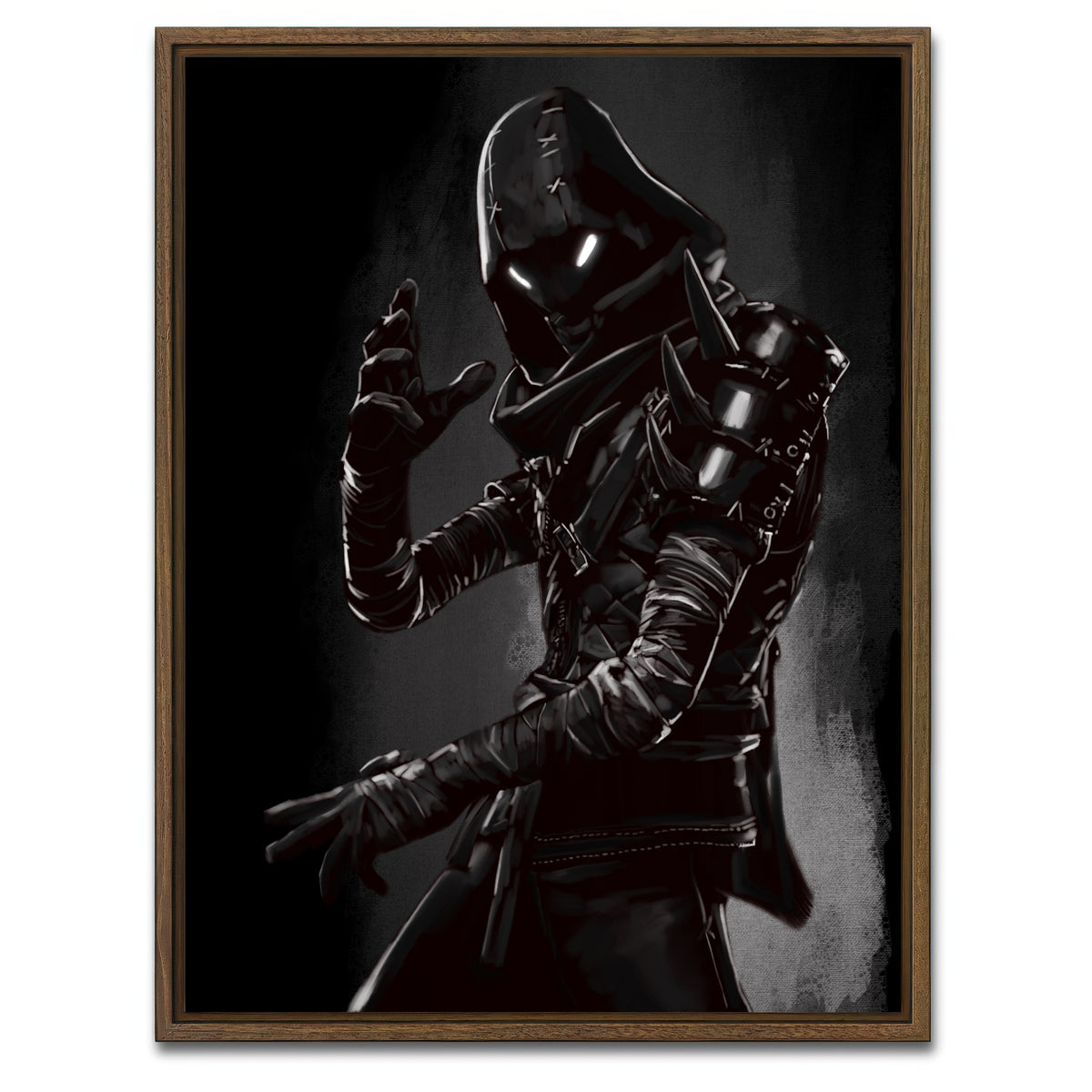 AUTO-MOCKUP WHITE | Character #4 | 1 Piece | Walnut Framed Canvas | group=3x4