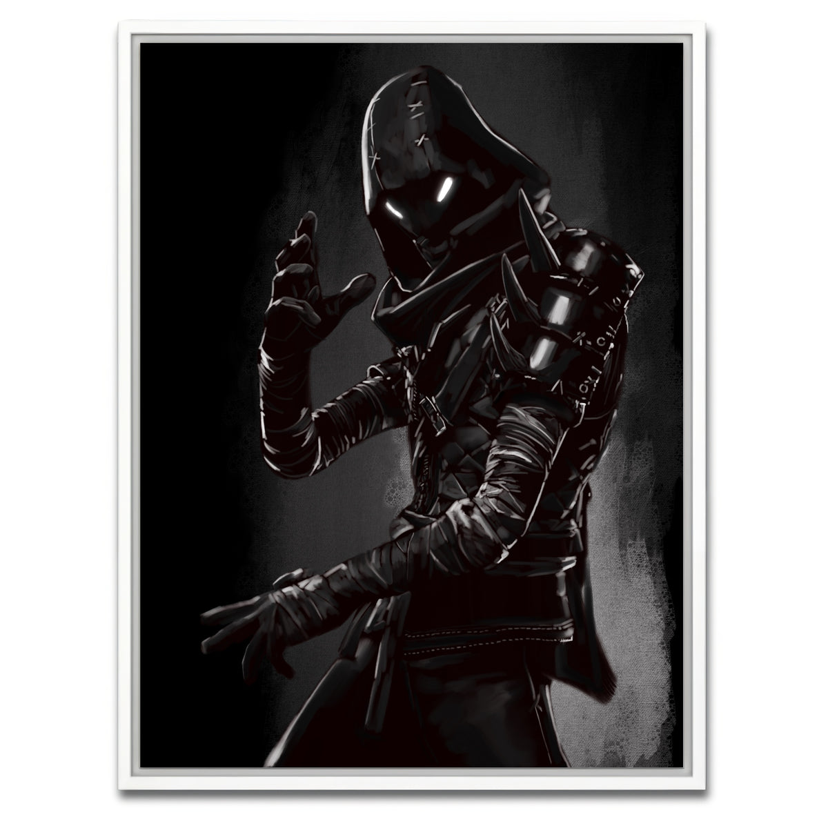 AUTO-MOCKUP WHITE | Character #4 | 1 Piece | White Framed Canvas | group=3x4