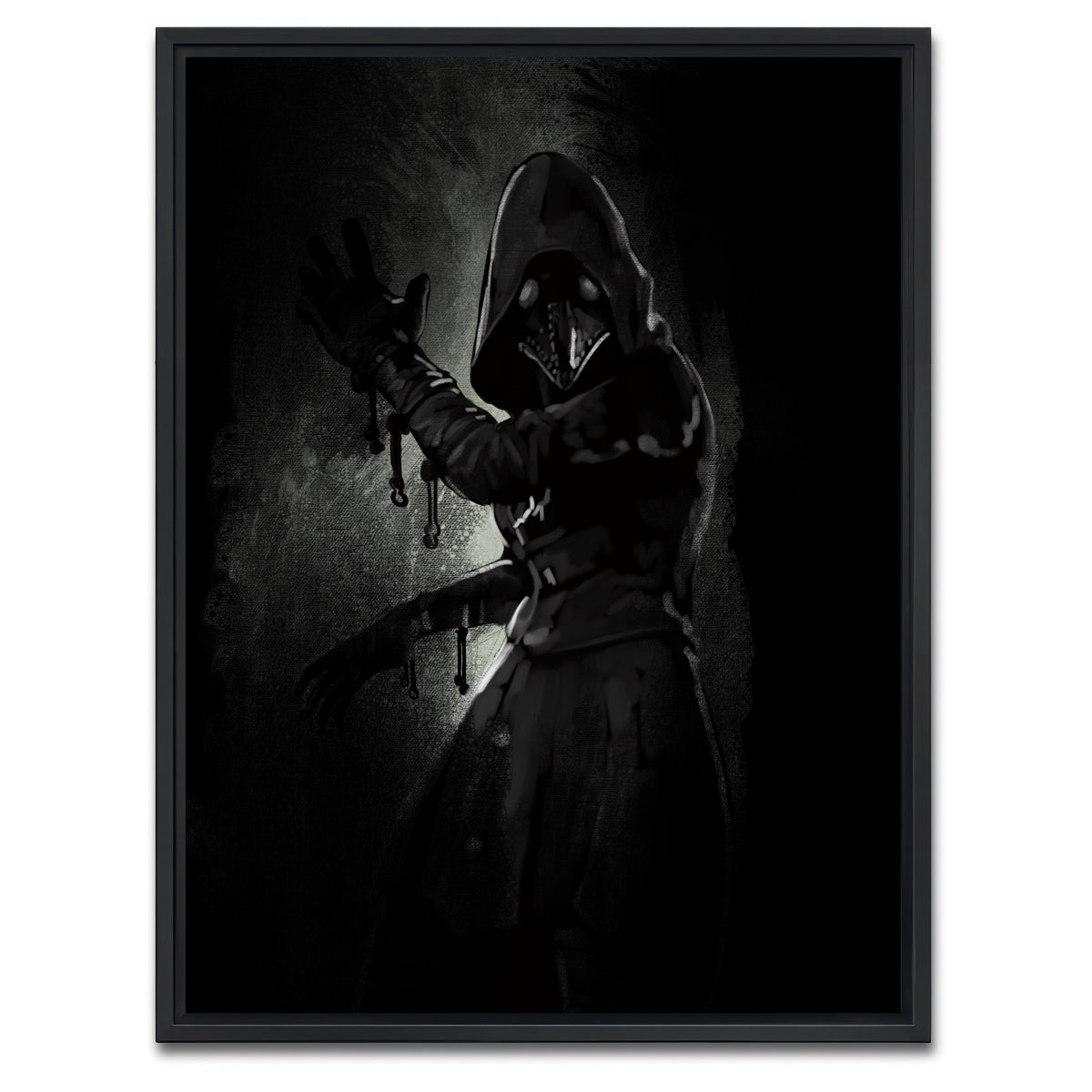 AUTO-MOCKUP WHITE | Character #5 | 1 Piece | Black Framed Canvas | group=3x4