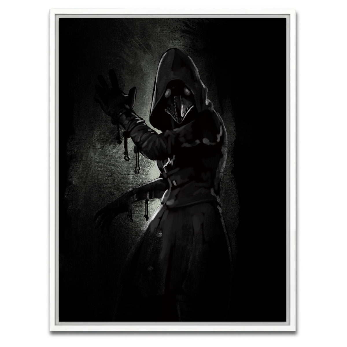 AUTO-MOCKUP WHITE | Character #5 | 1 Piece | White Framed Canvas | group=3x4